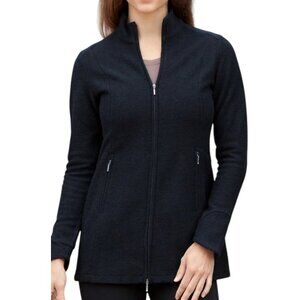 Ibex Backbay Merino Wool Black Full Zip Cardigan/Jacket Full Zip -Womens Size M